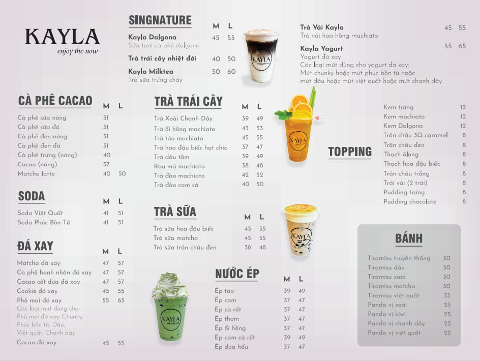 Menu KayLa Coffee