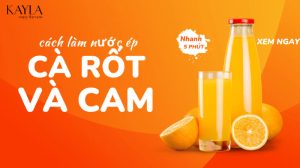 cách làm nước ép cà rốt và cam thơm ngon