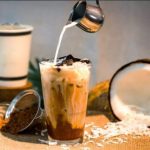 cách pha cà phê cốt dừa