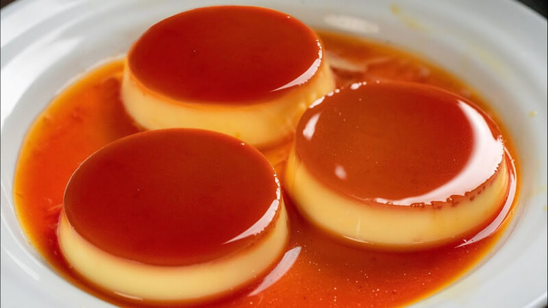 cách làm bánh flan đá xay