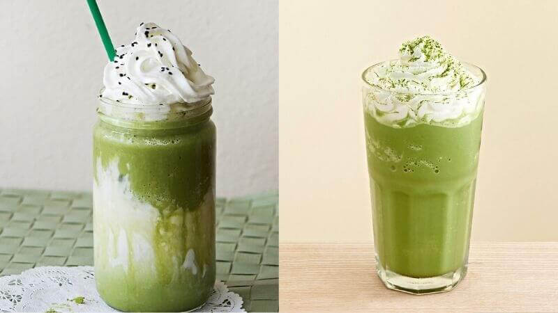 matcha bạc hà đá xay