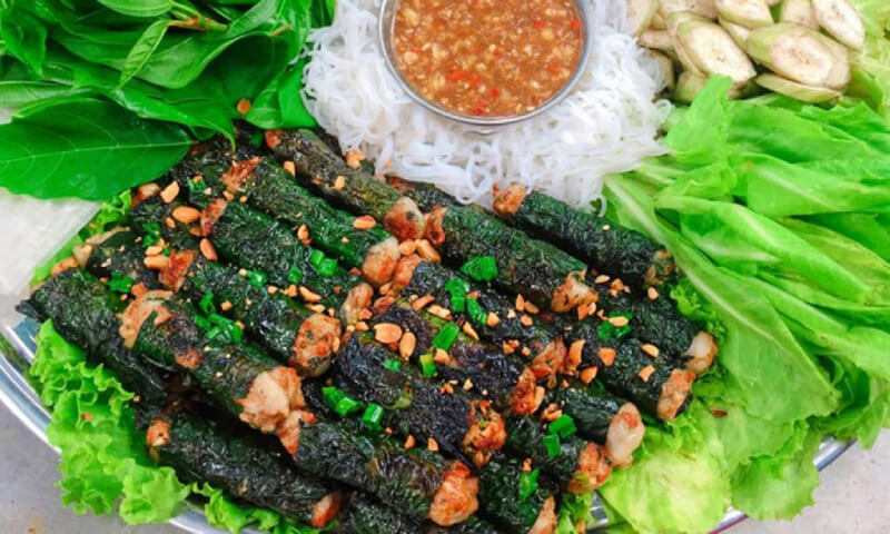 cách làm bò nướng lá lốt