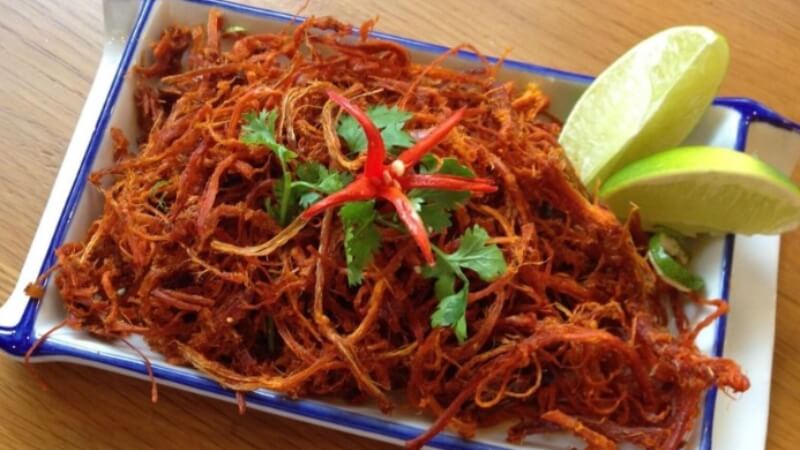 cách làm bò khô sợi