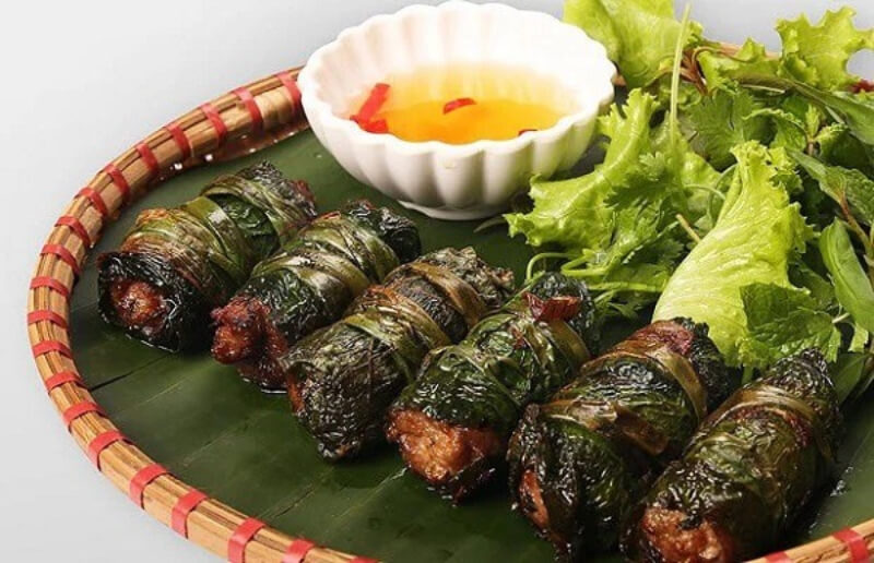 cách làm bò cuốn lá lốt