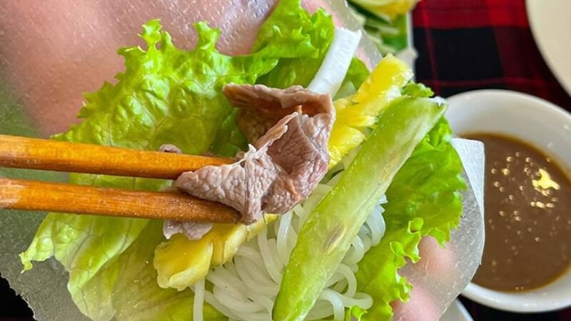 cách làm bò nhúng dấm