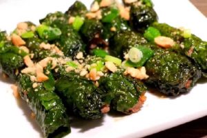 cách làm bò cuộn lá lốt
