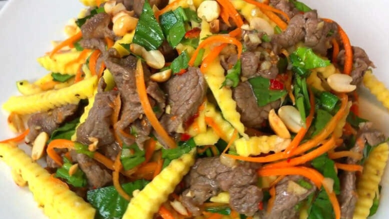 cách làm gỏi bò