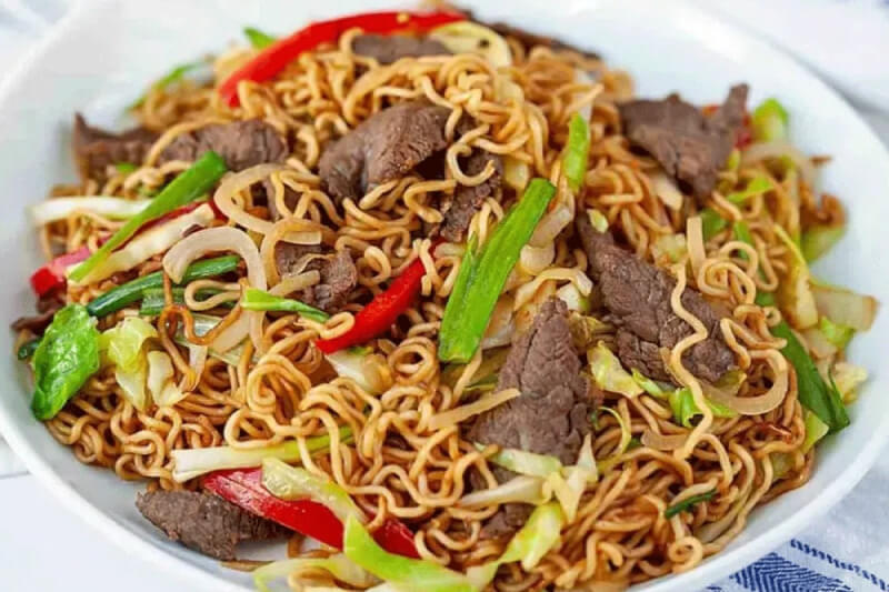 cách làm mì xào bò
