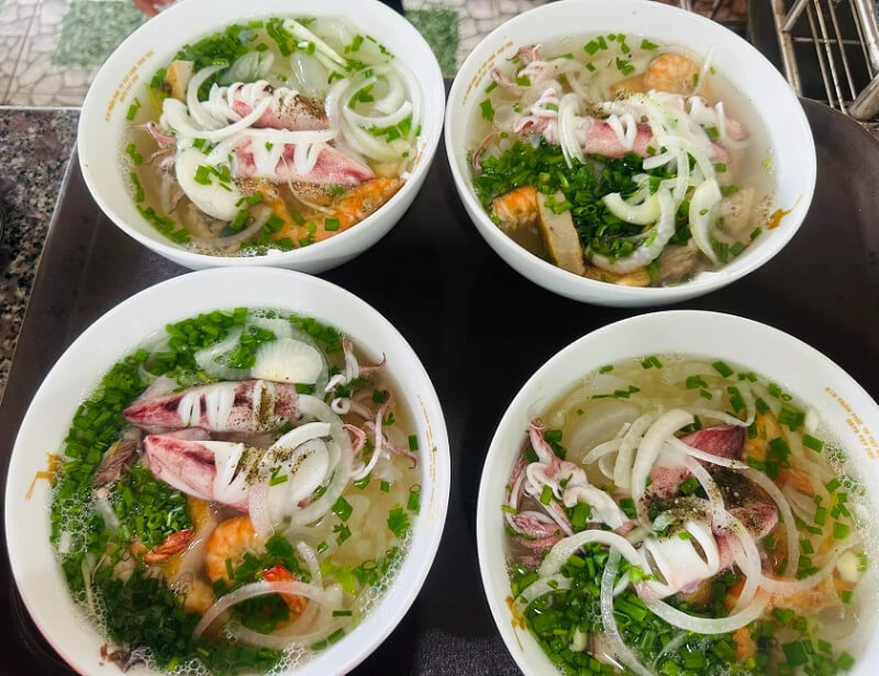 cách nấu món bún mực