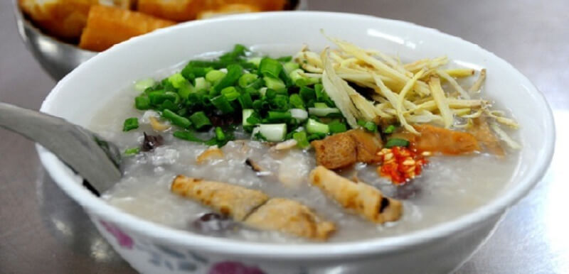 cách nấu món cháo khô mực
