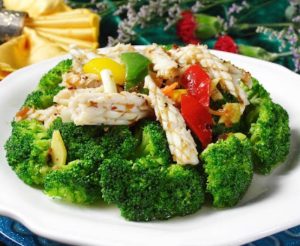 cách nấu món mực xào bông cải xanh
