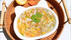 cách nấu món súp gà cho bé
