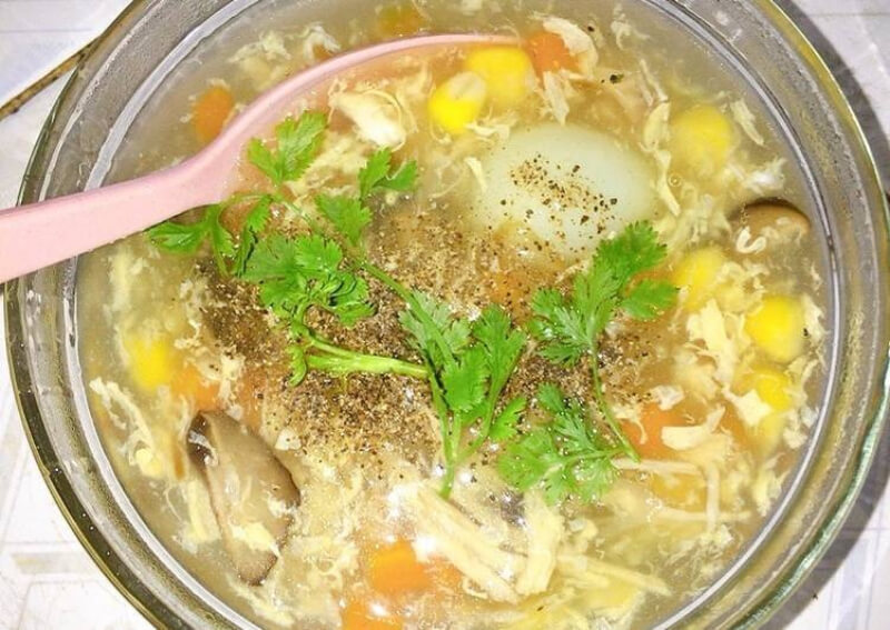 cách nấu món súp tôm gà