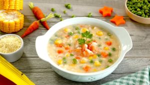 cách nấu món súp tôm gà