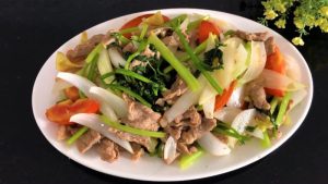 cách nấu món thịt bò xào hành tây