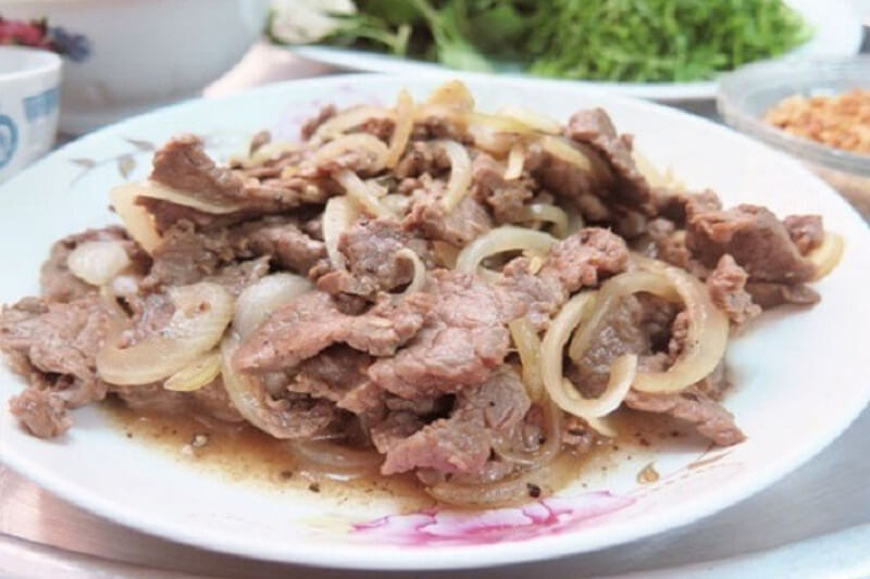 cách nấu món thịt bò xào hành tây