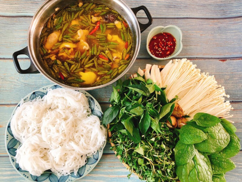 món gà nấu ớt hiểm