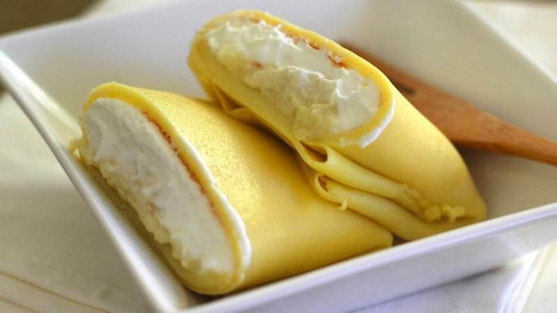 cách làm bánh crepe sầu riêng