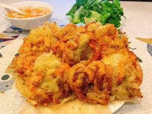 cách làm bánh tôm hồ tây