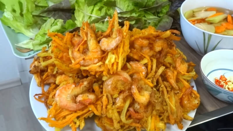 cách làm bánh tôm hồ tây