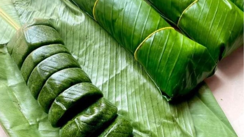 cách làm bánh lá ngải