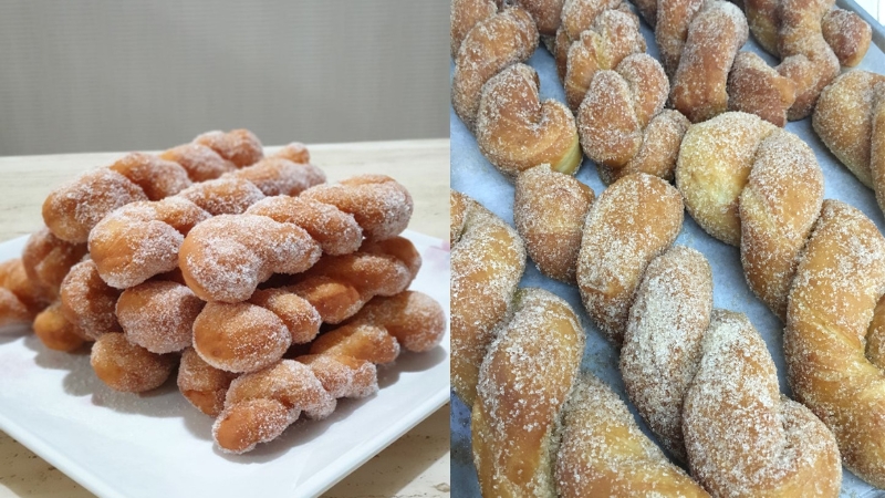 cách làm bánh rán đường