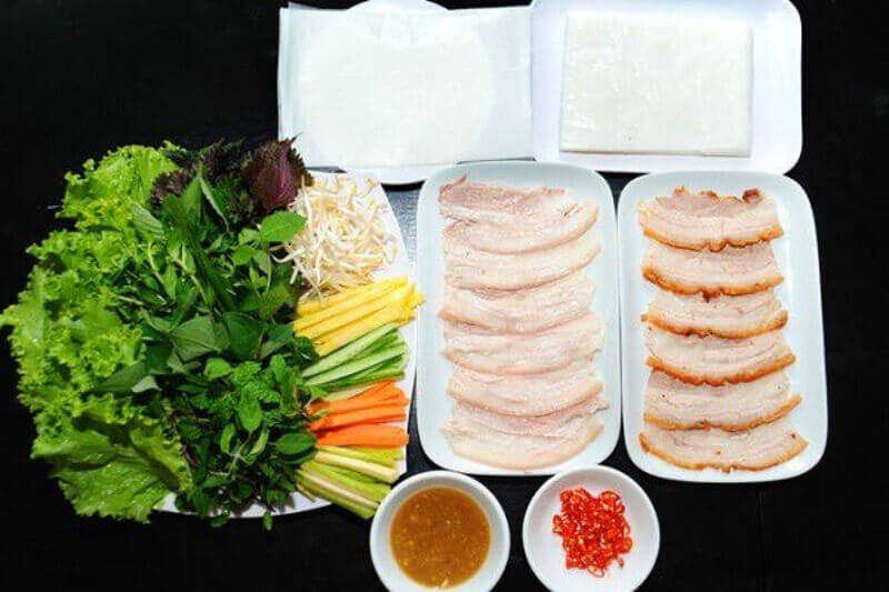 cách làm bánh tráng cuốn 