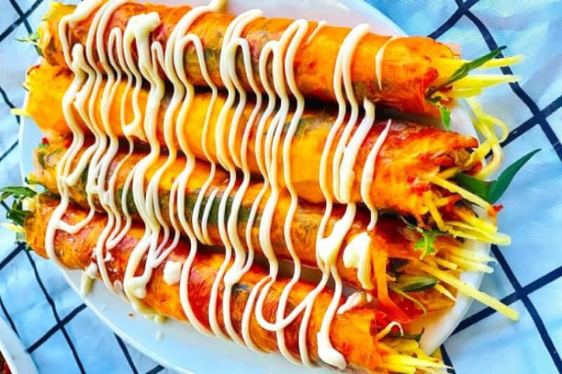 cách làm bánh tráng cuốn