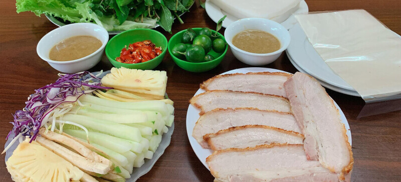 cách làm bánh tráng cuốn 