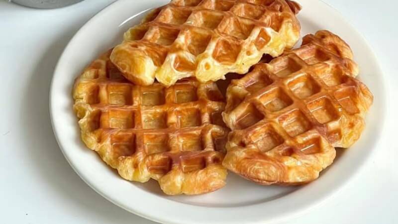 cách làm bánh waffle