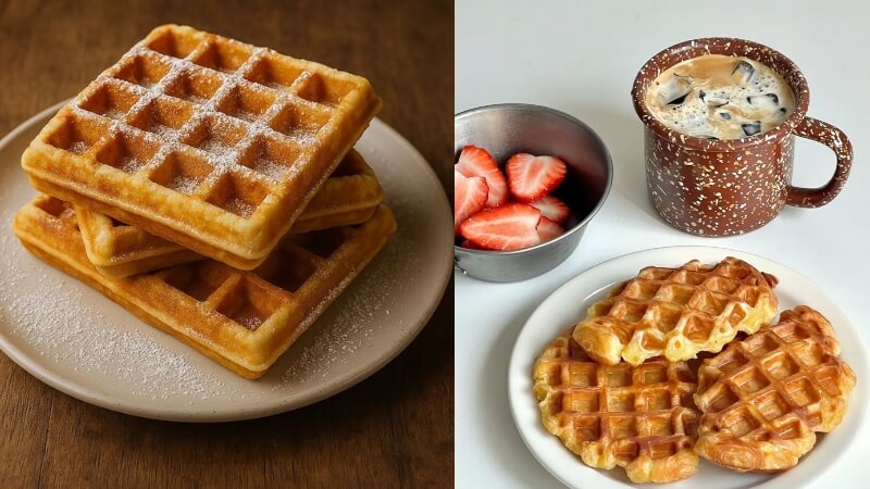 cách làm bánh waffle