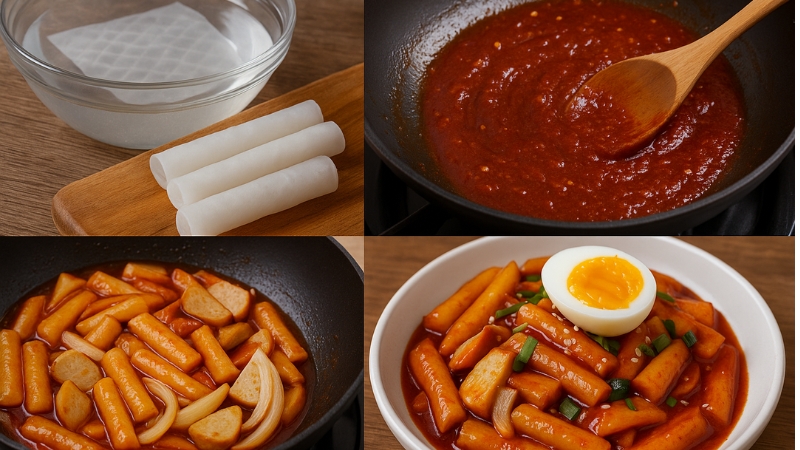 cách làm tokbokki bằng bánh tráng