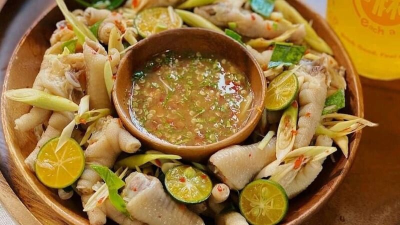 cách làm chân gà sả tắc ngon