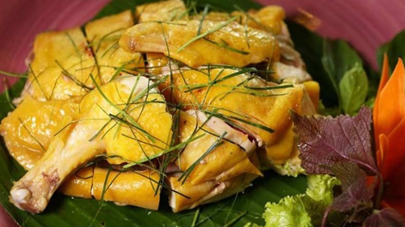 cách làm gà hấp muối