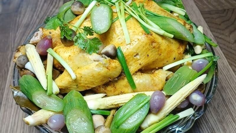Cách Làm Gà Hấp Mướp dễ nấu, giữ trọn dinh dưỡng và hương vị