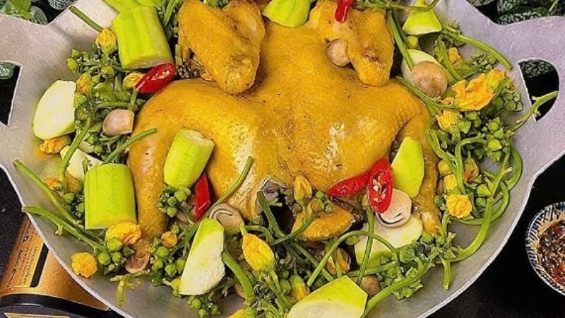 Món ăn Cách Làm Gà Hấp Mướp thanh đạm, bổ dưỡng cho cả gia đình
