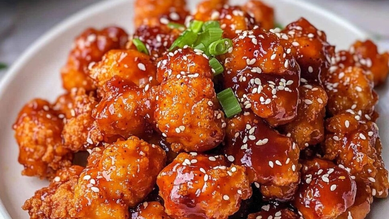 gà sốt chua ngọt đậm đà hấp dẫn