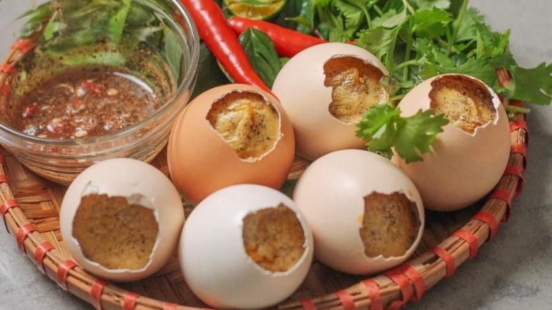 cách làm hột gà nướng