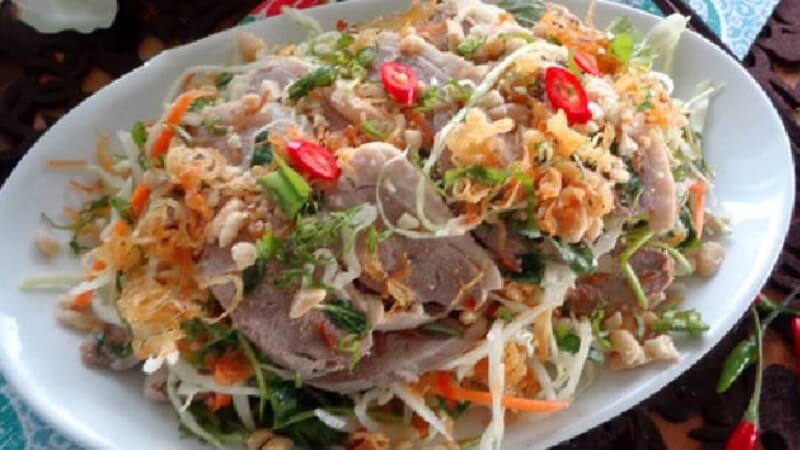 cách làm gỏi vịt bắp cải