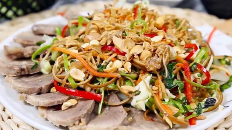 cách làm gỏi vịt rau càng cua