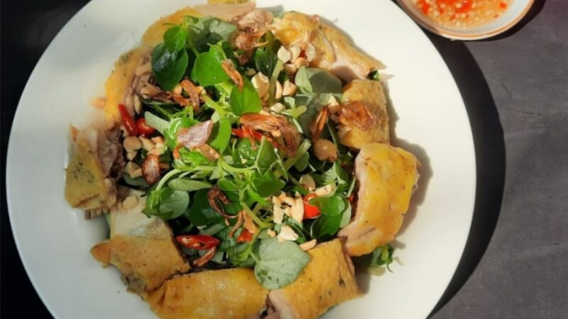 cách làm gỏi vịt rau càng cua