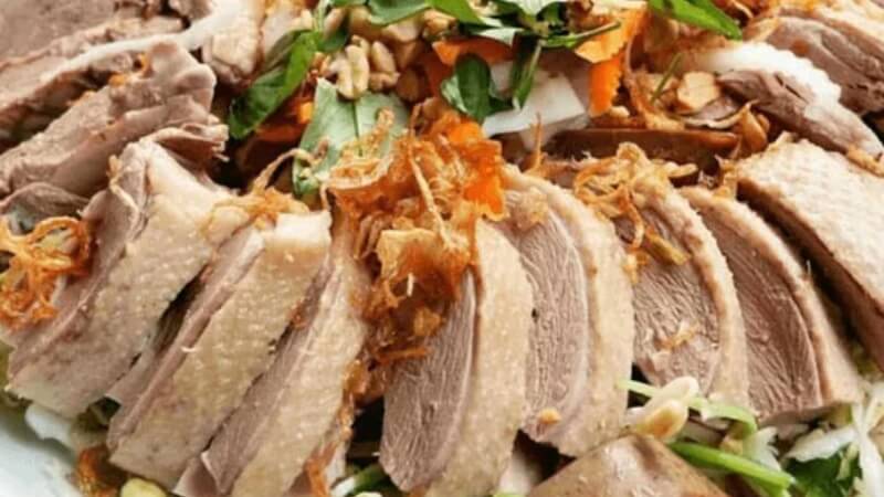 cách làm gỏi vịt rau răm