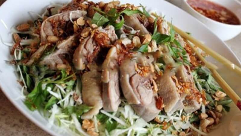 cách làm gỏi vịt rau răm