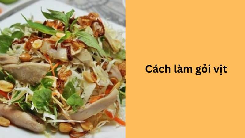 làm gỏi vịt