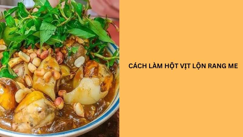 cách làm hột vịt sốt me