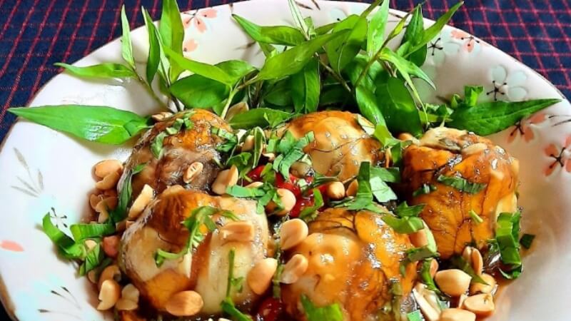 cách làm vịt lộn xào me