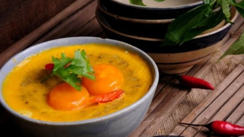 cách làm mắm chưng hột vịt