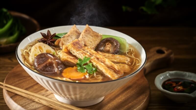 cách làm mì vịt tiềm chay