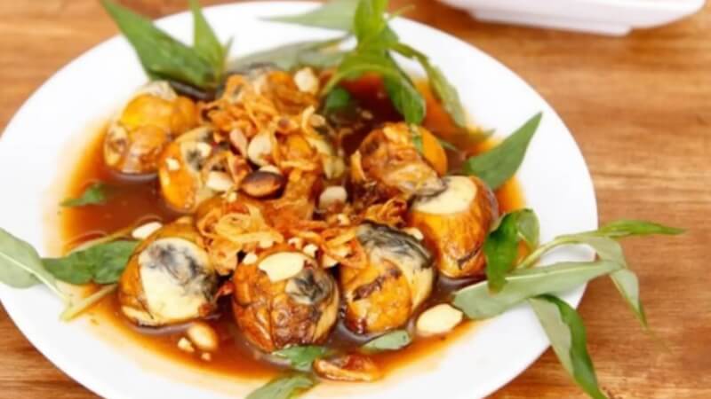 cách làm vịt lộn xào me