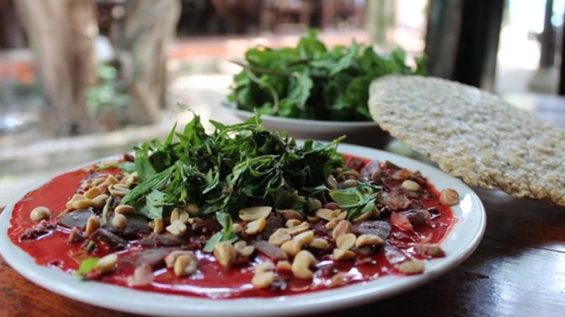 cách làm tiết canh vịt xiêm